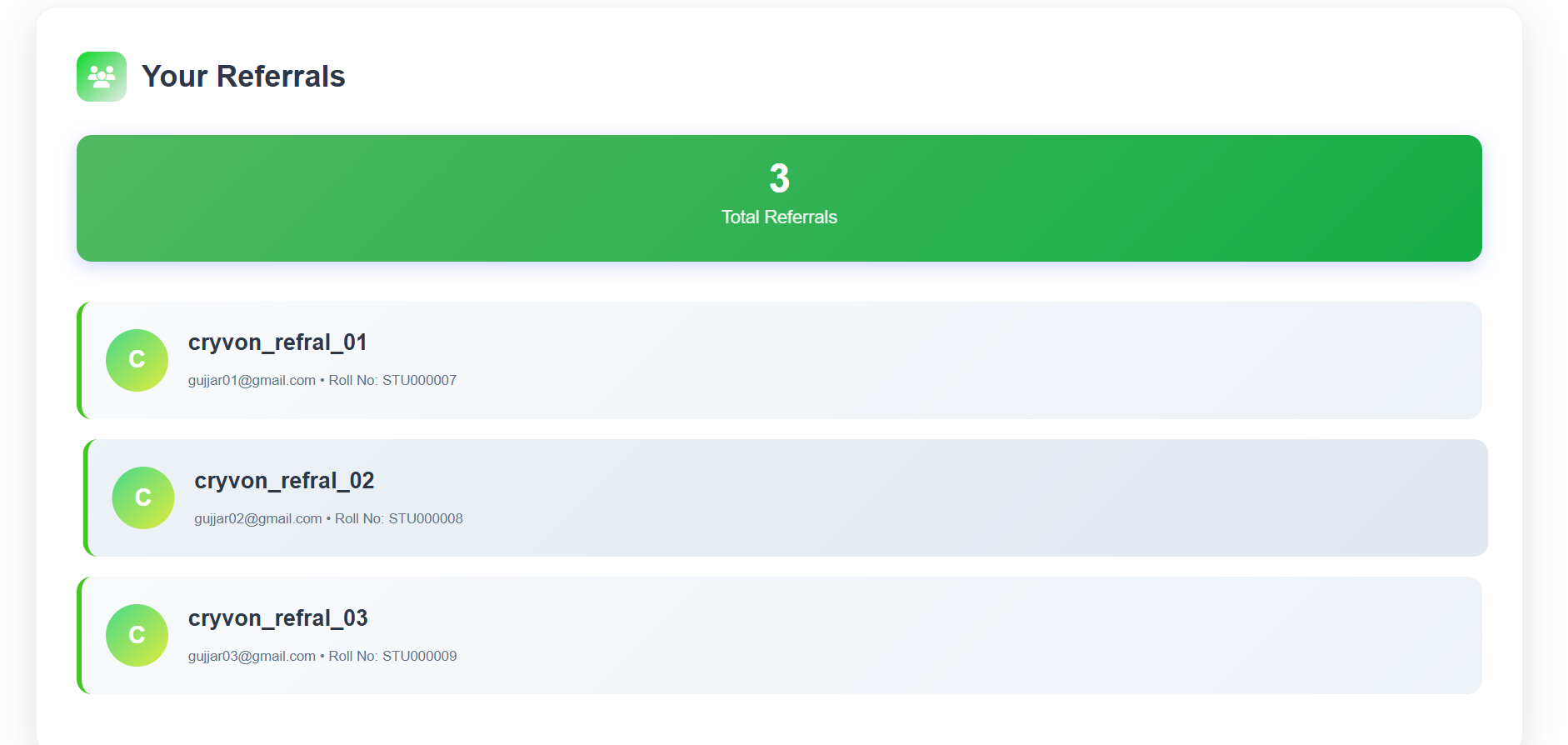 Admin User Details Search